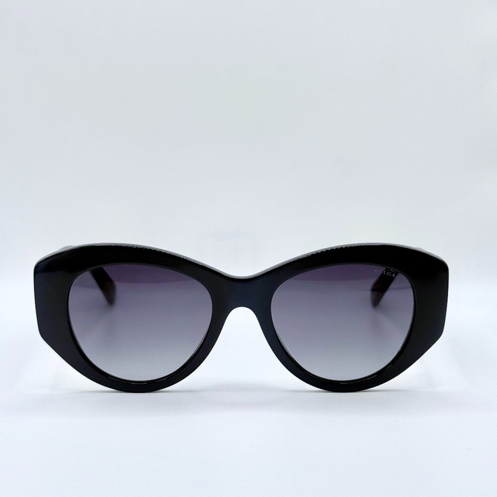 BVLGARI Tubogas BV400501 01B — Luxury Designer Sunglasses — Black/Gold